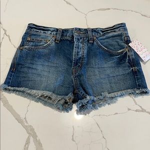 Free people women denim shorts
